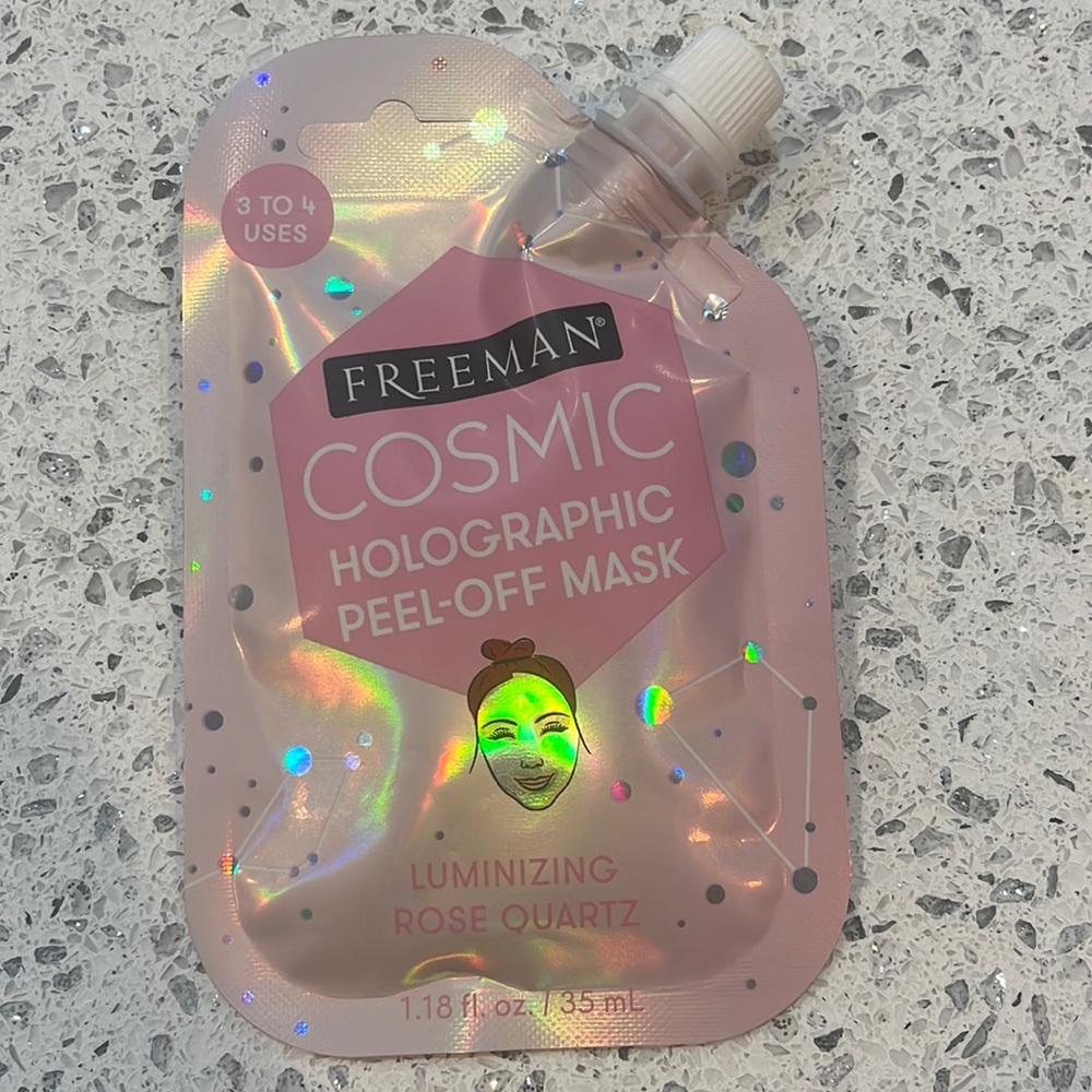 Freeman Holographic Peel Off Mask Luminizing Rose Quartz 1.18fl oz